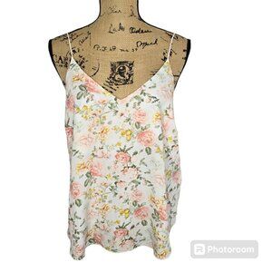 Forever 21 Pink Floral Feminine Camisole